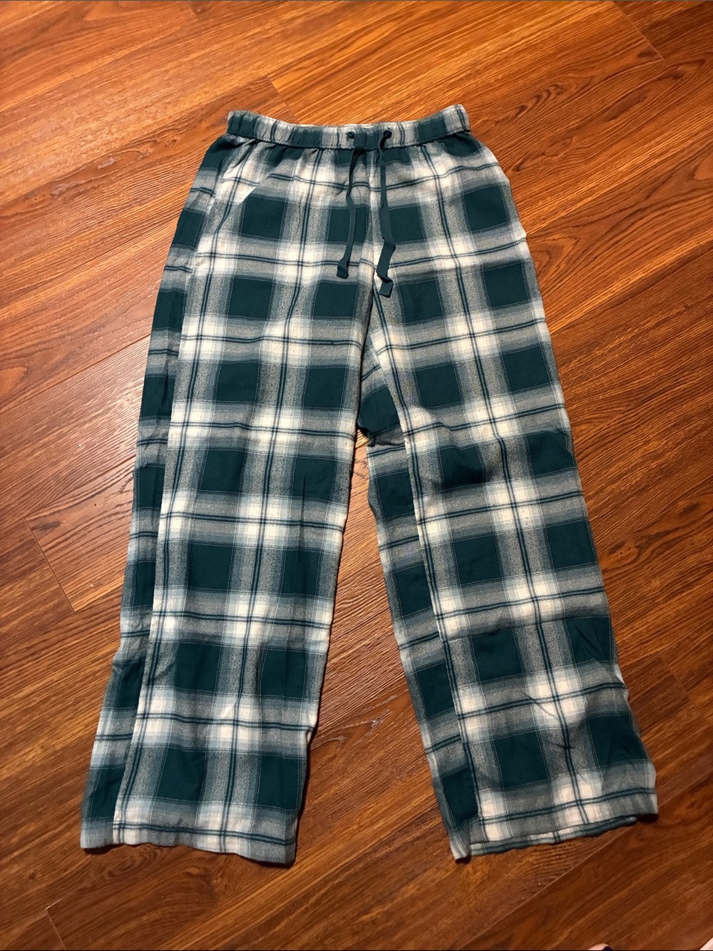 Gilly Hicks Teal and White Plaid Sleep Pants